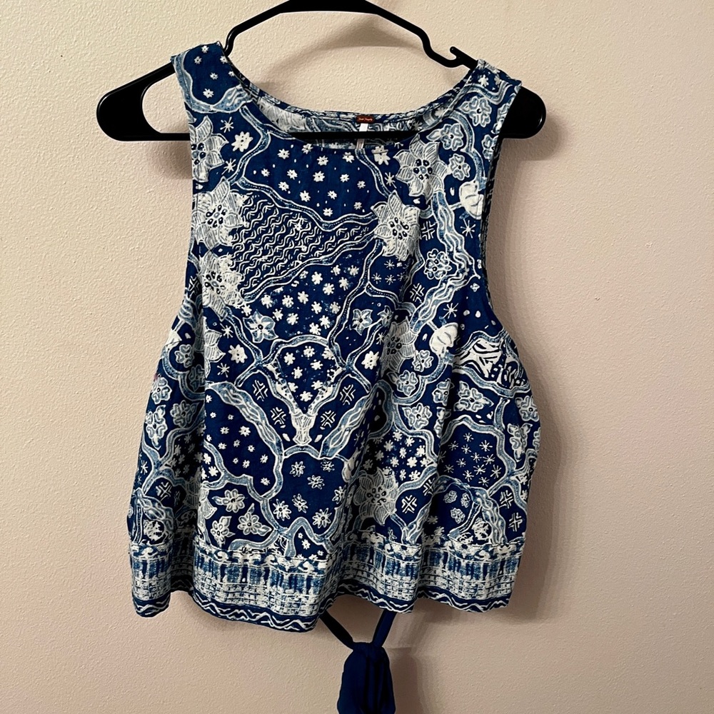 NWOT Free People open tie back tank